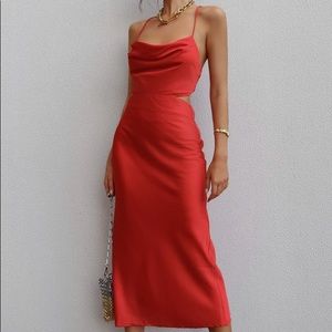 Charis Slip Midi Dress - Runaway The Label